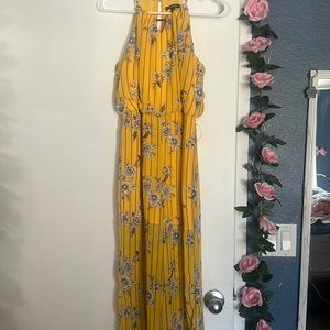 Yellow Romper with flowers, Kids XL